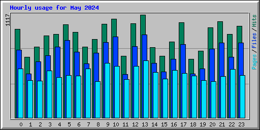 Hourly usage for May 2024